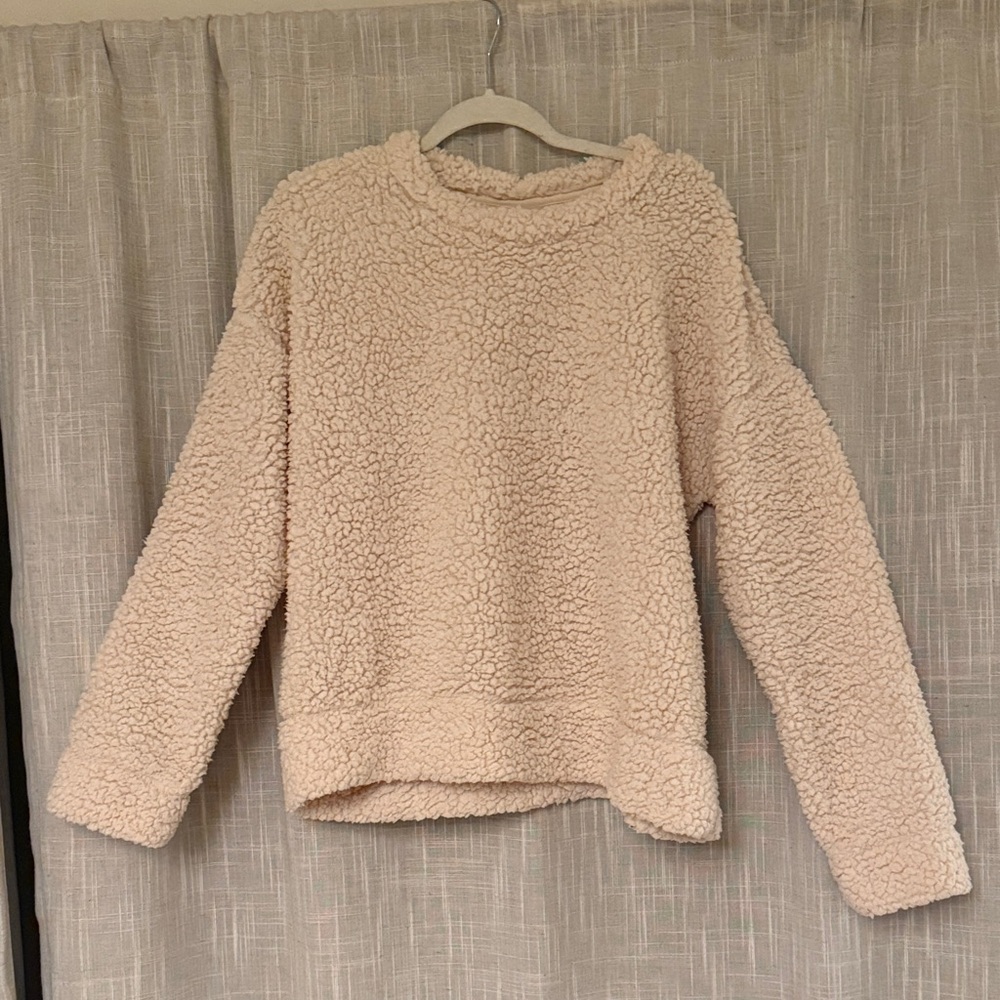 Cozy Cream Sherpa Pullover 🤍